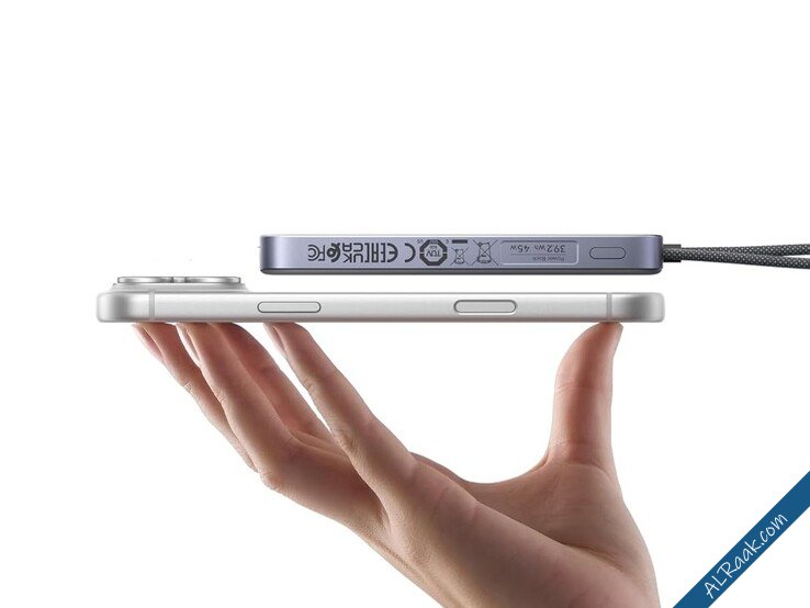 بنك الطاقة المغناطيسي MagFlow Air النحيف بسعة 10000mAh وشحن سريع بقدرة 45W-1.jpg