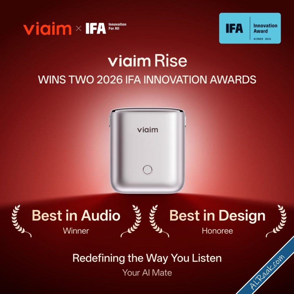 viaim Rise سماعات ذكية تفوز في IFA2026 وتنطلق على Indiegogo غدًا بقدرات ذكاء اصطناعي متطورة-1.jpg