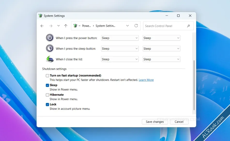 هل يجب إبقاء ميزة Fast Startup مفعّلة في ويندوز 11-4.webp