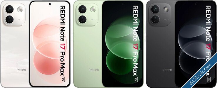 هاتف Redmi Note 17 Pro Max في الهند ببطارية ضخمة سعة 10000 ميلي امبير-1.jpg