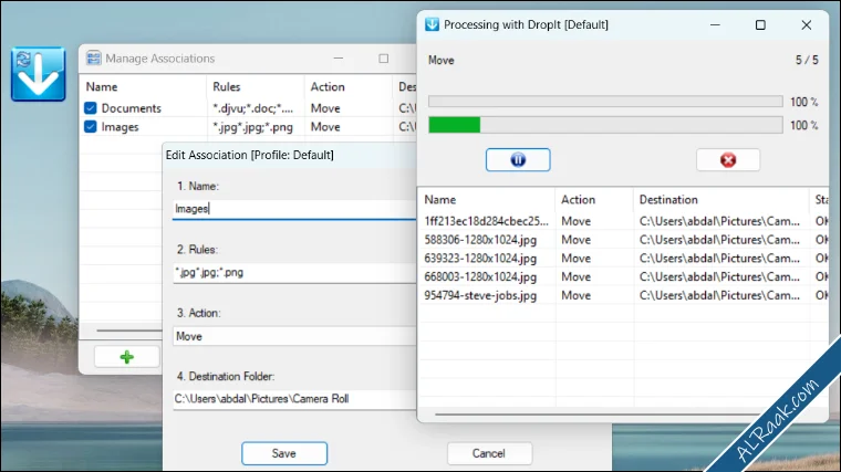 أفضل 6 برامج لتنظيم الملفات برنامج DropIt و برنامج Rinse Organizer و برنامج FileSorter و برنا...webp