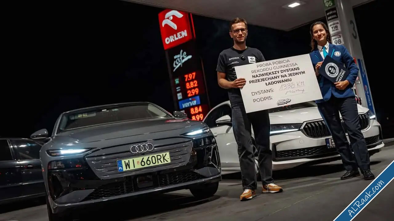 أودي A6 ETron تحطم قلق المدى 1338 كم بشحنة واحدة ورقم غينيس جديد-3.jpg