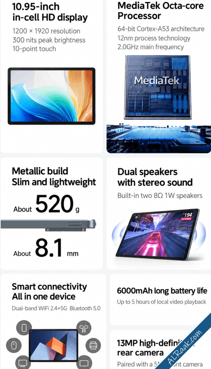Erazer X11A بشاشة مقاس 1095 بوصة وذاكرة تصل إلى 8GB-2.png
