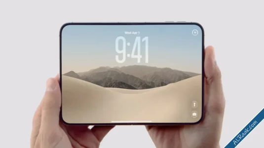آبل تعلن عن هاتف iPhone Duo كأول أجهزتها القابلة للطي بشاشتين وتصميم عريض #appleevent