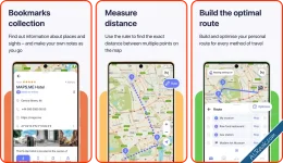 أفضل تطبيقات الخرائط بدون إنترنت تطبيق Mapsme و تطبيق Here WeGo و تطبيق Google Maps و تطبيق S...webp
