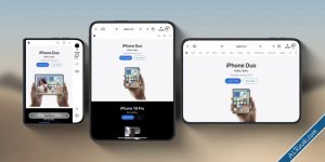 أبل تختبر حلًا لمشكلة ضيق واجهة Safari على الشاشة الخارجية لهاتف iPhone Duo